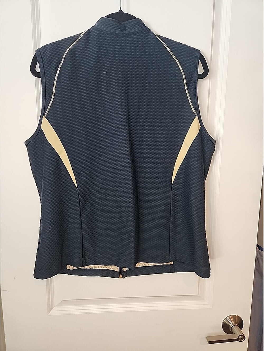 Tail Tech Performance Top Textured Golf Vest Navy Gold Women's Colorblock XL NEW - Picture 8 of 8